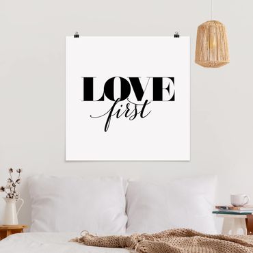 Poster - Love First