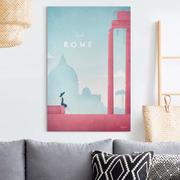 Impression sur toile - Travel Poster - Rome