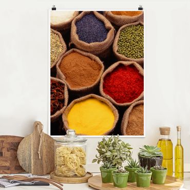 Poster cuisine - Colourful Spices