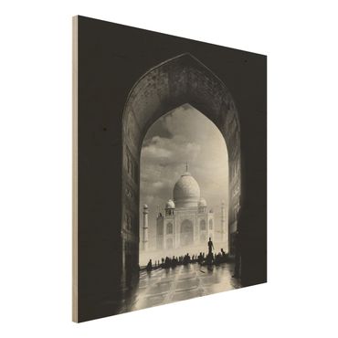 Tableau en bois - The Gateway To The Taj Mahal