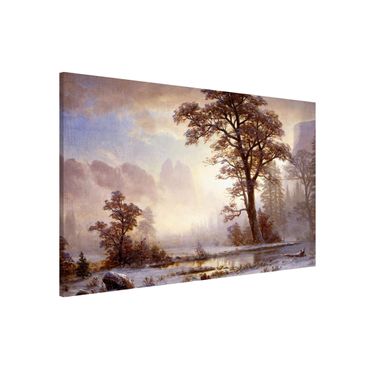 Tableau magnétique - Albert Bierstadt - Valley of the Yosemite, Snow Fall
