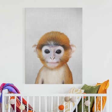Tableau sur toile - Baby Monkey Anton - Format portrait 3:4