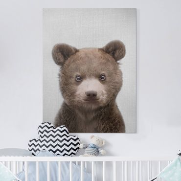 Tableau sur toile - Baby Bear Bruno - Format portrait 3:4