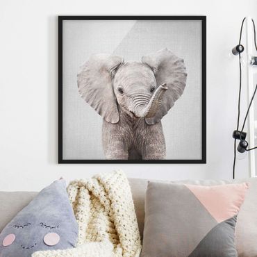 Poster encadré - Baby Elephant Elsa