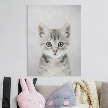 Tableau sur toile - Baby Cat Killi - Format portrait 3:4