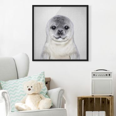 Poster encadré - Baby Seal Ronny
