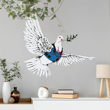Sticker mural - Dove Of Peace - Brandalised ft. graffiti by Banksy