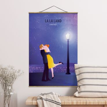 Tableau en tissu avec porte-affiche - Film Poster La La Land II