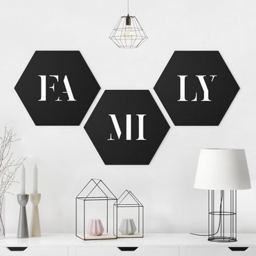 Hexagone en forex - Letters FAMILY White Set I