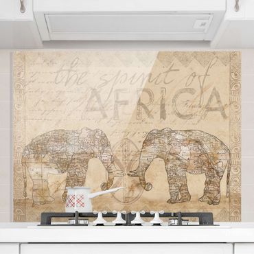 Fond de hotte - Vintage Collage - Spirit Of Africa