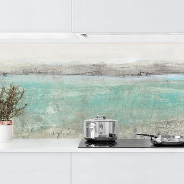 Revêtement mural cuisine - Horizon Over Turquoise I