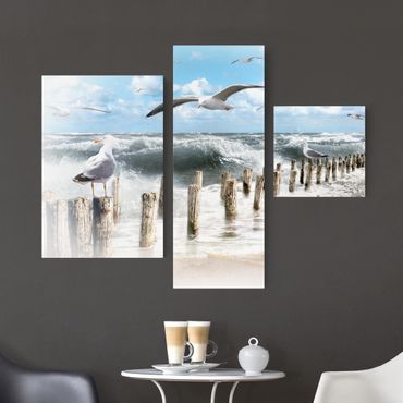 Impression sur toile 3 parties - No.YK3 Absolutly Sylt