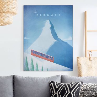 Impression sur toile - Travel Poster - Zermatt