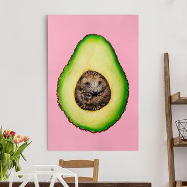 Tableau sur toile - Avocado With Hedgehog
