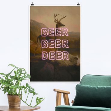 Poster reproduction - Beer Beer Deer - 2:3