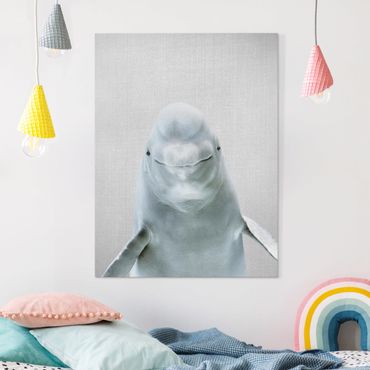 Tableau sur toile - Beluga Whale Bob - Format portrait 3:4