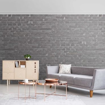 Metallic wallpaper - Concrete Brick