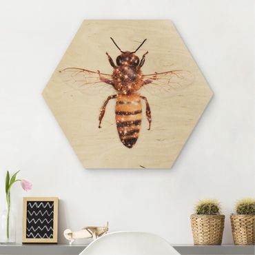 Hexagone en bois - Bee With Glitter
