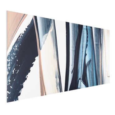 Impression sur forex - Blue And Beige Stripes - Format paysage 2:1