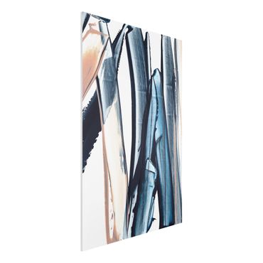 Impression sur forex - Blue And Beige Stripes - Format portrait 2:3