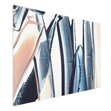 Impression sur forex - Blue And Beige Stripes - Format paysage 3:2