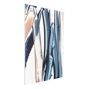 Impression sur forex - Blue And Beige Stripes - Format portrait 3:4