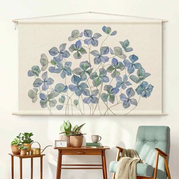 Tenture murale - Blue Hydrangea Flowers