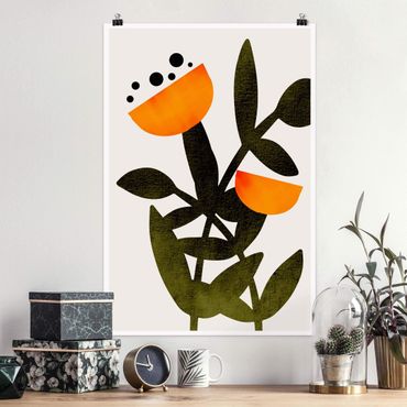 Poster reproduction - Flowers In Orange - 2:3