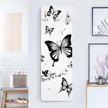 Porte-manteau - Flowers and Butterflies