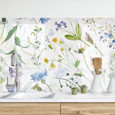 Revêtements muraux pour cuisine - Flower Meadow In Watercolour