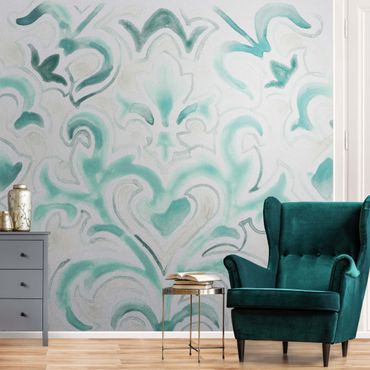 Metallic wallpaper - Bohemian Watercolour Ornament ll
