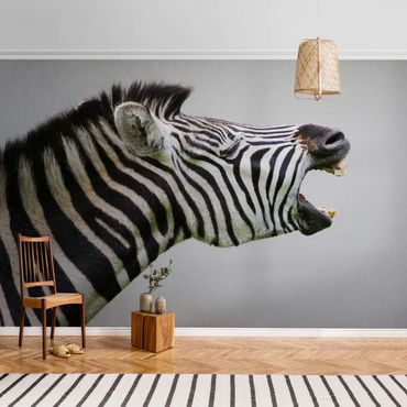 Metallic wallpaper - Roaring Zebra