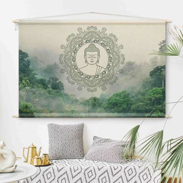 Tenture murale - Buddha Mandala In Fog