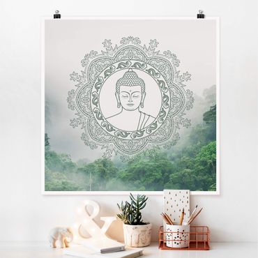 Poster - Buddha Mandala In Fog