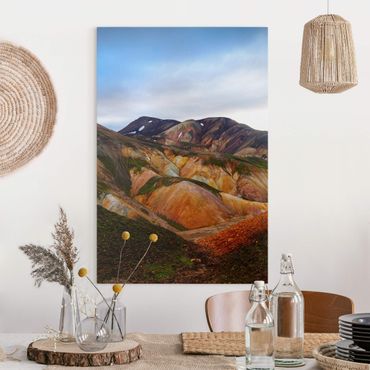 Tableau sur toile - Colourful Mountains In Iceland