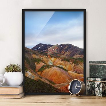 Framed poster - Colourful Mountains In Iceland
