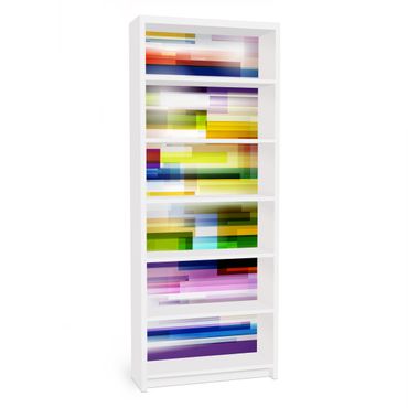 Papier adhésif pour meuble IKEA - Billy bibliothèque - Rainbow Cubes