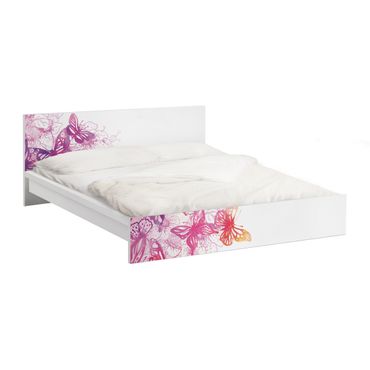Papier adhésif pour meuble IKEA - Malm lit 160x200cm - Butterfly Dream