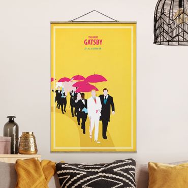 Tableau en tissu avec porte-affiche - Film Poster The Great Gatsby II