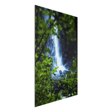 Tableau sur aluminium - View Of Waterfall