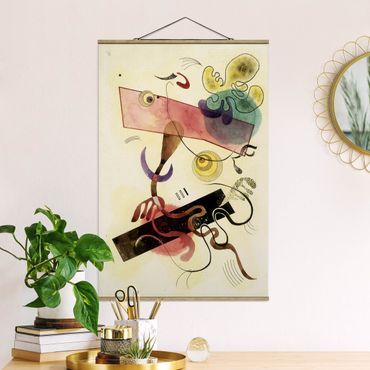 Tableau en tissu avec porte-affiche - Wassily Kandinsky - Taches