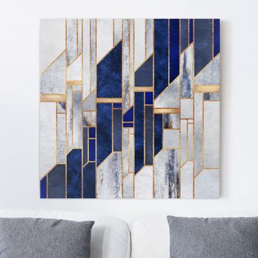 Tableau sur toile - Geometric Shapes With Gold