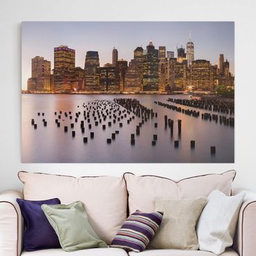 Impression sur toile - View Of Manhattan Skyline