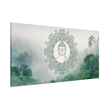 Tableau magnétique - Buddha Mandala In Fog