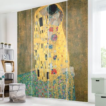 Panneau coulissant - Gustav Klimt - The Kiss