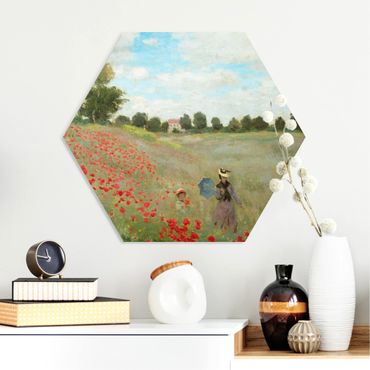 Hexagone en forex - Claude Monet - Poppy Field Near Argenteuil