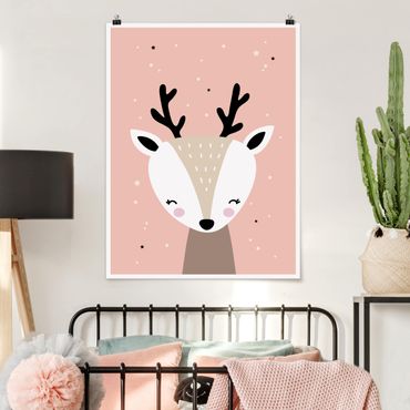 Poster chambre enfant - Happy Deer