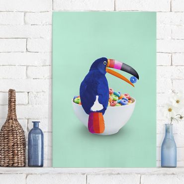 Tableau sur toile - Breakfast With Toucan