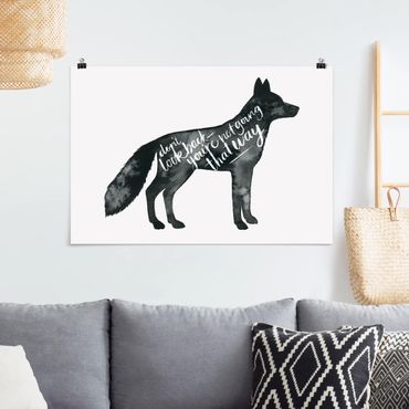 Poster - Animals With Wisdom - Fox