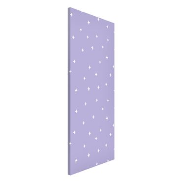 Tableau magnétique - Drawn White Crosses On Lilac